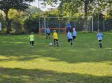 Mini Toernooitje op Sportpark Het Springer met S.K.N.W.K. JO7 en De Jonge Spartaan JO7 (151/174)